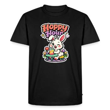 Rabbit I've had enough, I'm going to pet rabbits - Men's Premium Organic T-Shirt - black - Front - Nico (187cm)