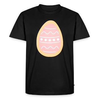 Pastel Easter Egg Cookie - Men's Premium Organic T-Shirt - black - Front - Nico (187cm)