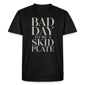 Off-Road Humour: Bad Day for the Hoof - Men's Premium Organic T-Shirt - black - Front - Nico (187cm)