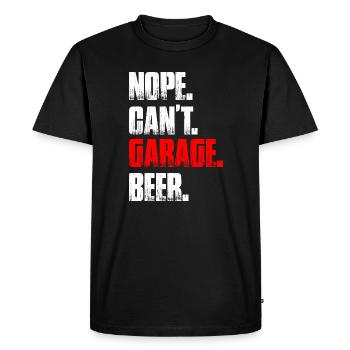 Non, je ne peux pas faire de garage de bière Amoureux de voitures Mécanicien automobile - T-shirt Premium bio Homme - noir - Devant - Nico (187cm)
