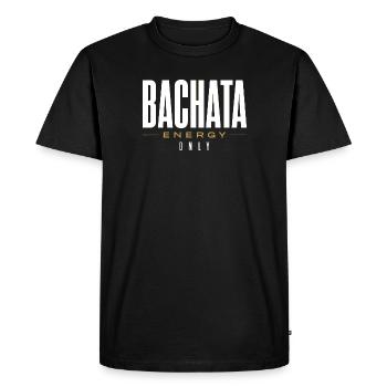 Bachata Énergie Seule | Conception premium - T-shirt Premium bio Homme - noir - Devant - Nico (187cm)