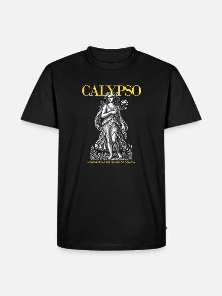 Calypso-Nymphen-Illustration - Männer Premium Bio T-Shirt - Schwarz