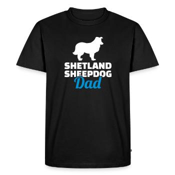 Shetland Sheepdog - Men's Premium Organic T-Shirt - black - Front - Nico (187cm)