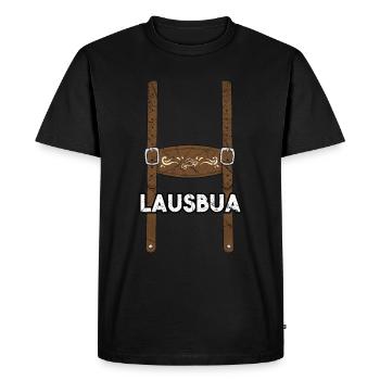 Lausbua Bavarian Costumes - Men's Premium Organic T-Shirt - black - Front - Nico (187cm)