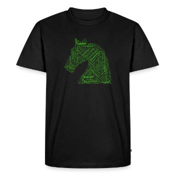 Chess Openings - Men's Premium Organic T-Shirt - black - Front - Nico (187cm)