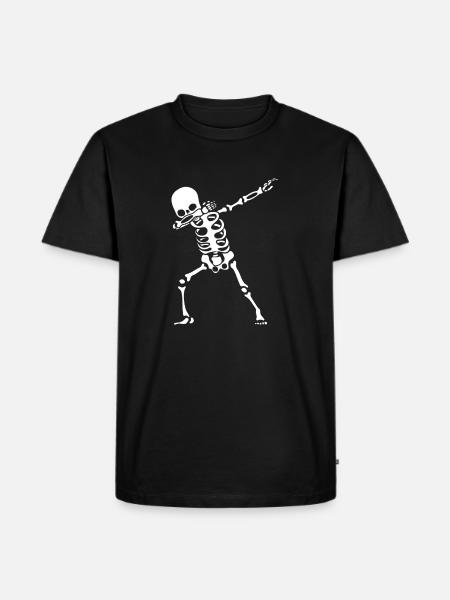 Dab dance - skeleton - Men's Premium Organic T-Shirt - black