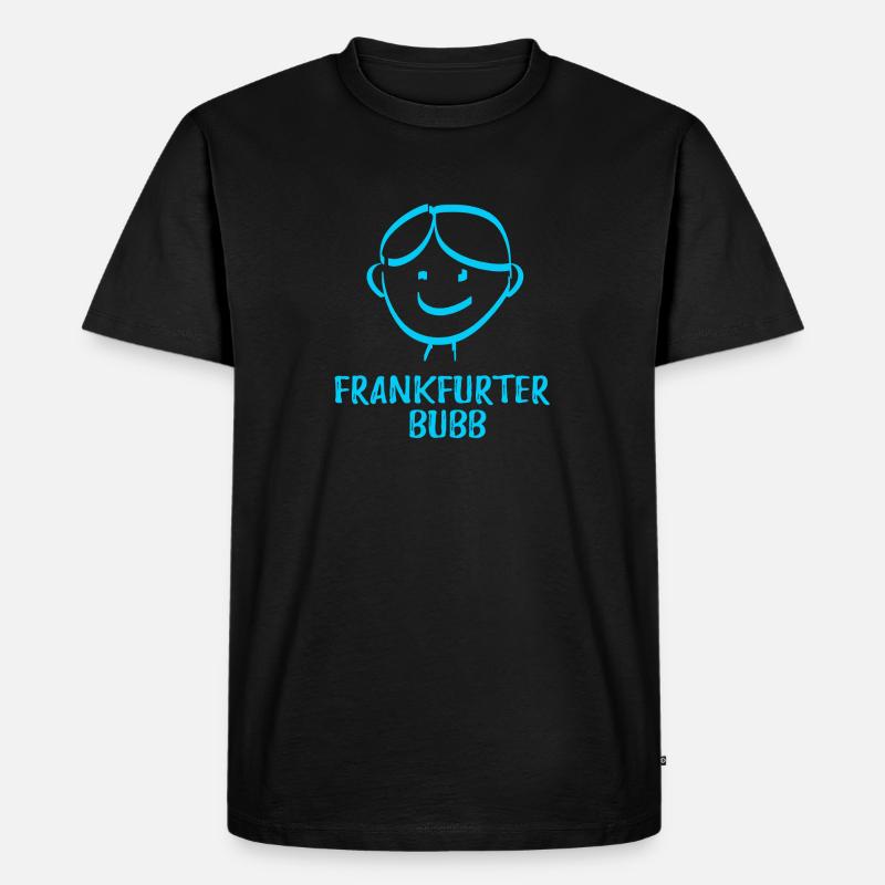 Frankfurter Bubb - Männer Premium Bio T-Shirt - Schwarz