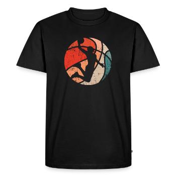 Jam de basket-ball - T-shirt Premium bio Homme - noir - Devant - Nico (187cm)