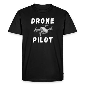 Drone Pilot, Quadcopter, RC & FPV Drone - Men's Premium Organic T-Shirt - black - Front - Nico (187cm)