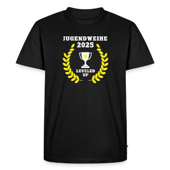 Jugendweihe Feier Party 2025 Osten Jugendfeier - Männer Premium Bio T-Shirt - Schwarz - Vorne - Nico (187cm)