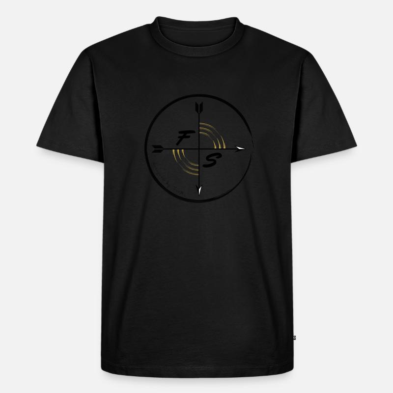 Archery Coach - Männer Premium Bio T-Shirt - Schwarz
