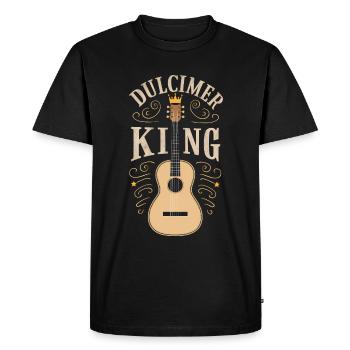 Gift for dulcimer lover - Men's Premium Organic T-Shirt - black - Front - Nico (187cm)
