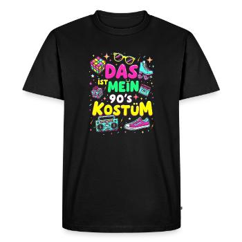 90s Theme Party 90s Costume - I love the 90s - Men's Premium Organic T-Shirt - black - Front - Nico (187cm)