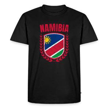 Namibie - T-shirt Premium bio Homme - noir - Devant - Nico (187cm)