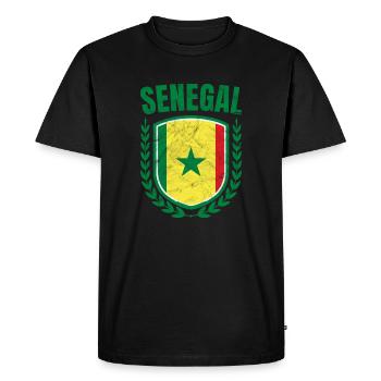 Sénégal - T-shirt Premium bio Homme - noir - Devant - Nico (187cm)