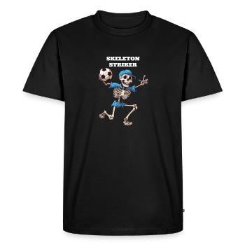 Skeleton Striker T-shirt - T-shirt Premium bio Homme - noir - Devant - Nico (187cm)