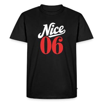 Nice 06 - T-shirt Premium bio Homme - noir - Devant - Nico (187cm)