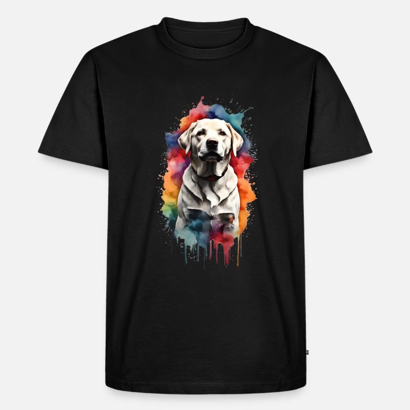 Labrador Retriever - Männer Premium Bio T-Shirt - Schwarz