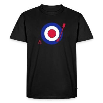 Vinyl Mod Sign - Männer Premium Bio T-Shirt - Schwarz - Vorne - Nico (187cm)