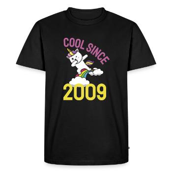 Cool depuis 2009 Dabbing chat 13ème anniversaire - T-shirt Premium bio Homme - noir - Devant - Nico (187cm)