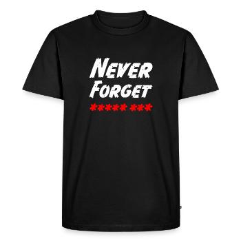 Anti Pis 8 Étoiles Jebać Pis Never Forget - T-shirt Premium bio Homme - noir - Devant - Nico (187cm)