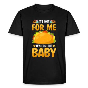 Bébé ventre naissance maman bébé dictons - T-shirt Premium bio Homme - noir - Devant - Nico (187cm)