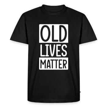 Pension de grand-mère Retraite - T-shirt Premium bio Homme - noir - Devant - Nico (187cm)