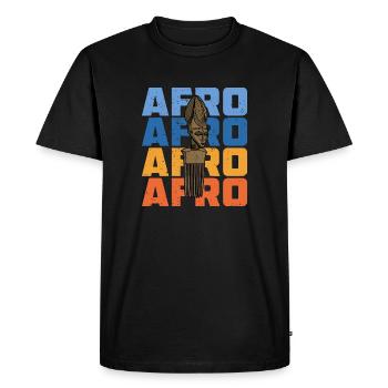 Hairstyle Culture Africa Afro History African - Men's Premium Organic T-Shirt - black - Front - Nico (187cm)