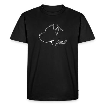 American Pitbull Profile Chiens Chien Wilsigns - T-shirt Premium bio Homme - noir - Devant - Nico (187cm)