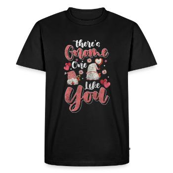 Gnome de jardin Gnome Noël minuscule - T-shirt Premium bio Homme - noir - Devant - Nico (187cm)