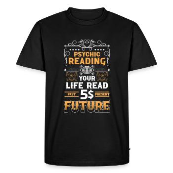 Astrologie psychique Clairvoyance Zodiaque - T-shirt Premium bio Homme - noir - Devant - Nico (187cm)