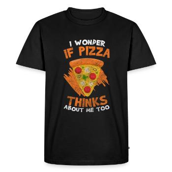 Pizza Pizza Oven Pizza Maker Delicious - Men's Premium Organic T-Shirt - black - Front - Nico (187cm)
