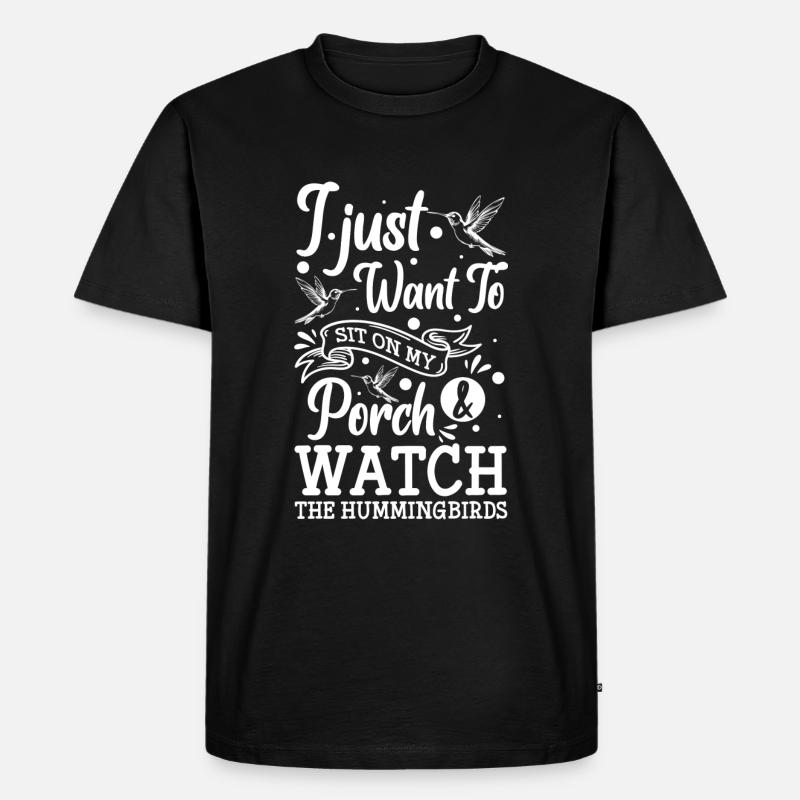 Vögel Mindtopia - Männer Premium Bio T-Shirt - Schwarz