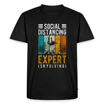 Saut en parachute Hobby Saut en tandem - T-shirt Premium bio Homme - noir - Devant - Nico (187cm)