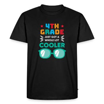 The 4th grade has just become much cooler - Men's Premium Organic T-Shirt - black - Front - Nico (187cm)