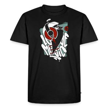 Love Music Musician - T-shirt Premium bio Homme - noir - Devant - Nico (187cm)