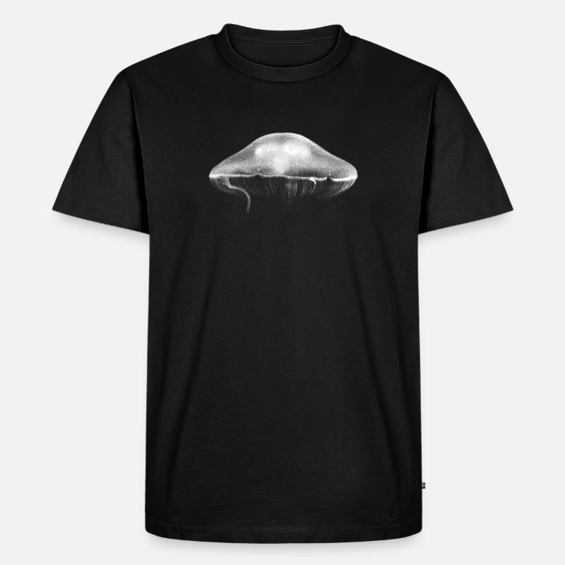 Qualle - Männer Premium Bio T-Shirt - Schwarz