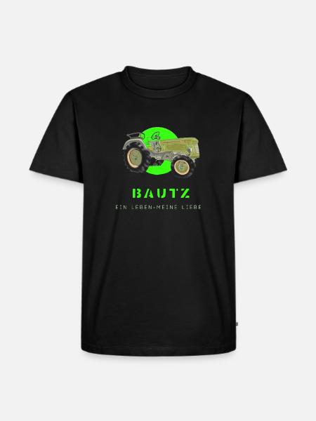 BAUTZ - Männer Premium Bio T-Shirt - Schwarz