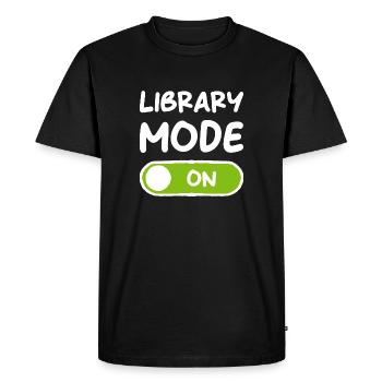 Book Books Funny Saying Gift Read Reader - Men's Premium Organic T-Shirt - black - Front - Nico (187cm)