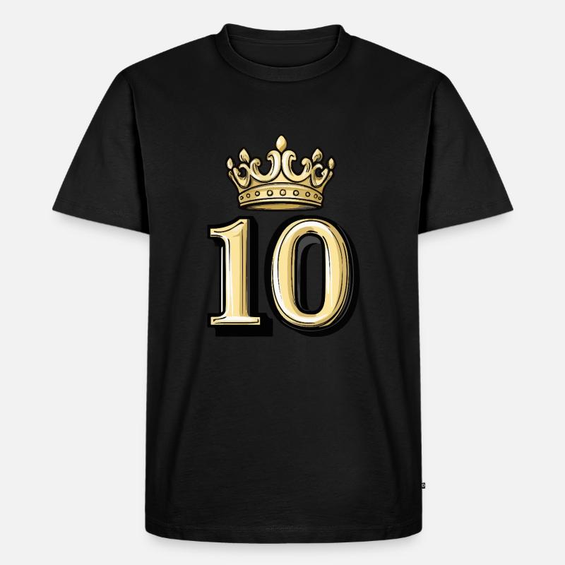 Couronne à 10 chiffres - T-shirt Premium bio Homme - noir