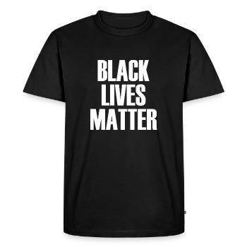 Black Lives Matter - T-shirt Premium bio Homme - noir - Devant - Nico (187cm)