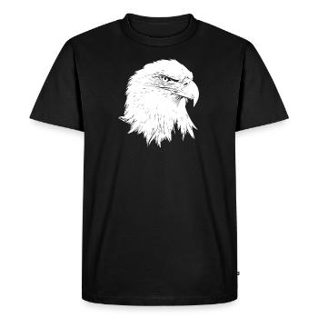 Eagle / Bald Eagle - Men's Premium Organic T-Shirt - black - Front - Nico (187cm)