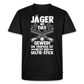 Hunting Hunting Deer Hunting Wild Boar Hunting Hunter - Men's Premium Organic T-Shirt - black - Front - Nico (187cm)