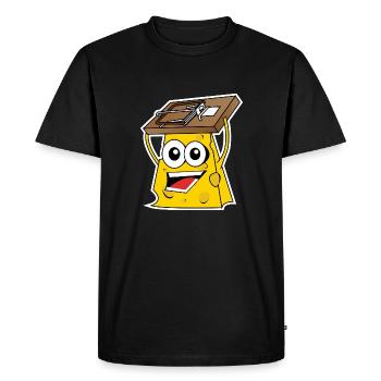 fromage - T-shirt Premium bio Homme - noir - Devant - Nico (187cm)