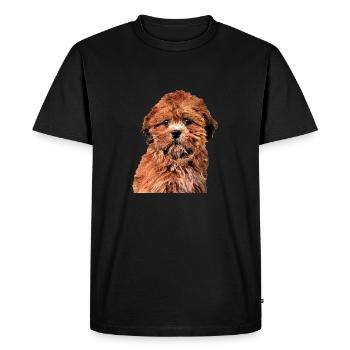 lhasa apso - T-shirt Premium bio Homme - noir - Devant - Nico (187cm)