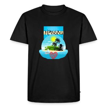 Bahamas, Nassau - T-shirt Premium bio Homme - noir - Devant - Nico (187cm)