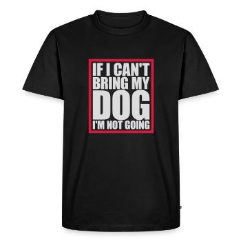 Citation Apportez mon chien - T-shirt Premium bio Homme - noir - Devant - Nico (187cm)