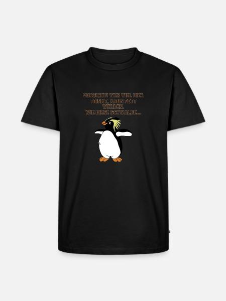 Dicke Schwalbe - Männer Premium Bio T-Shirt - Schwarz