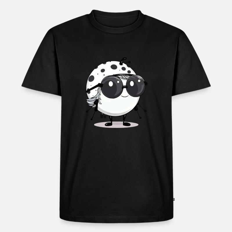 Ali Marienkäfer - Männer Premium Bio T-Shirt - Schwarz