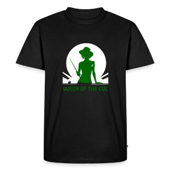 Pool Billiards - the attractive queen of the cue - Men's Premium Organic T-Shirt - black - Front - Nico (187cm)